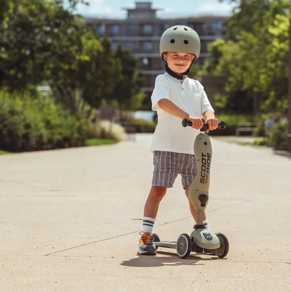 Porteur évolutif en trottinette highwaykick 1 olive