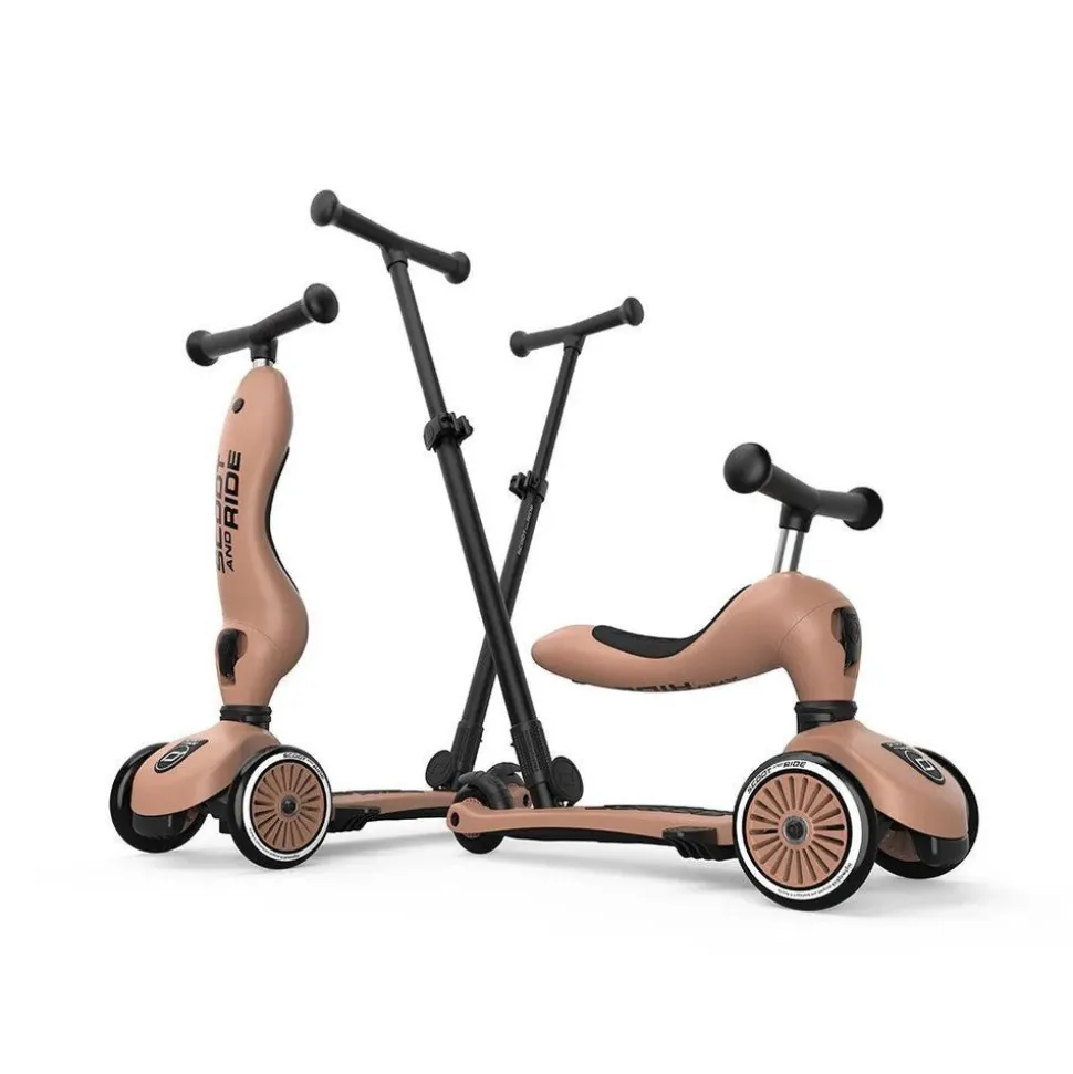 Porteur évolutif en trottinette highwaykick 1 mocha