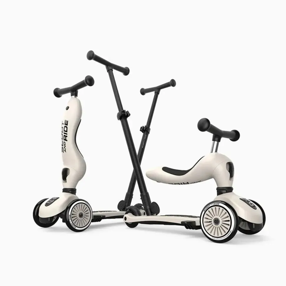 Porteur évolutif en trottinette highwaykick 1 push&go beige