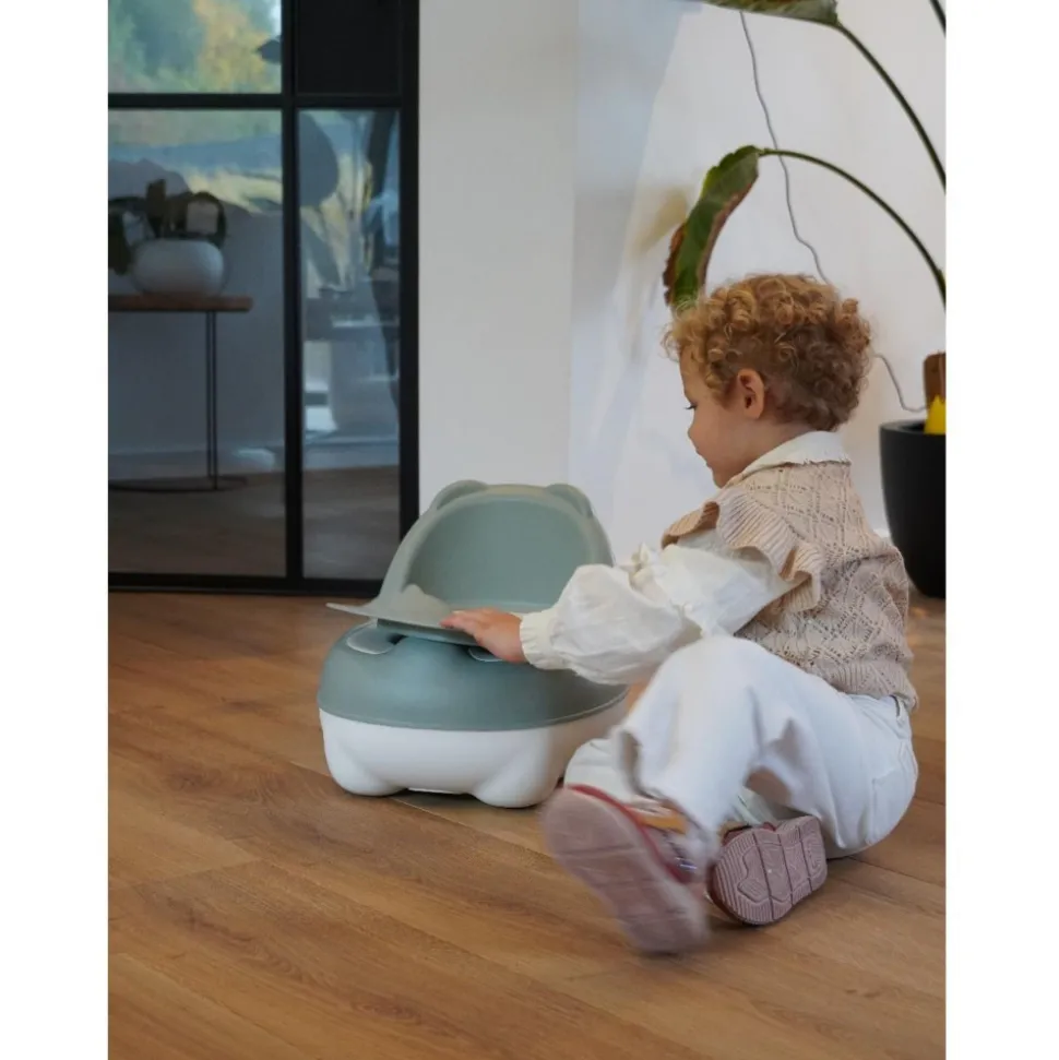 Pot bébé ourson vert sauge