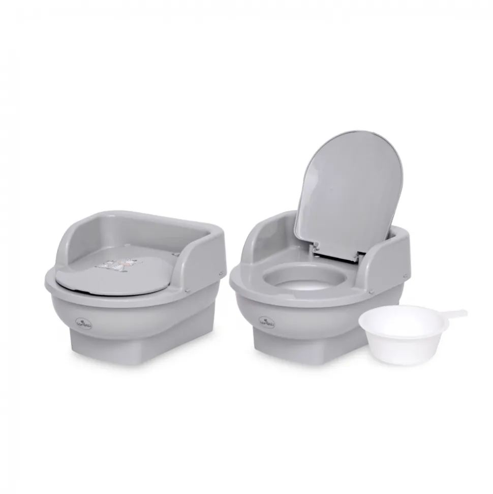 Pot bébé trône gris