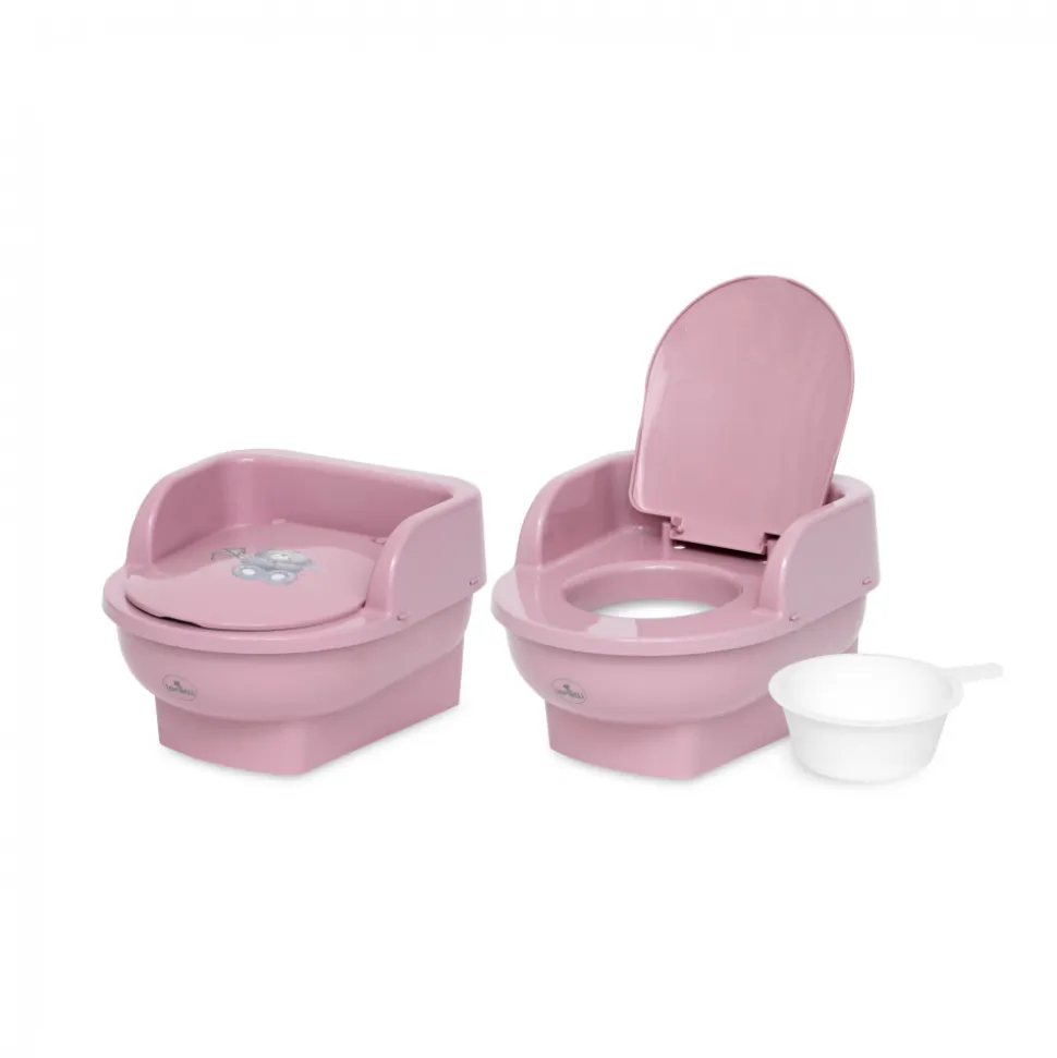 Pot bébé trône rose
