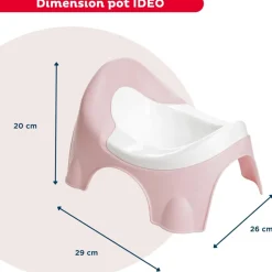 Pot d'apprentissage ideo rose câlin