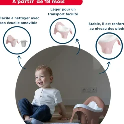 Pot d'apprentissage ideo rose câlin