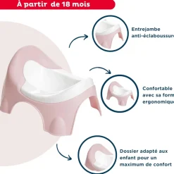 Pot d'apprentissage ideo rose câlin