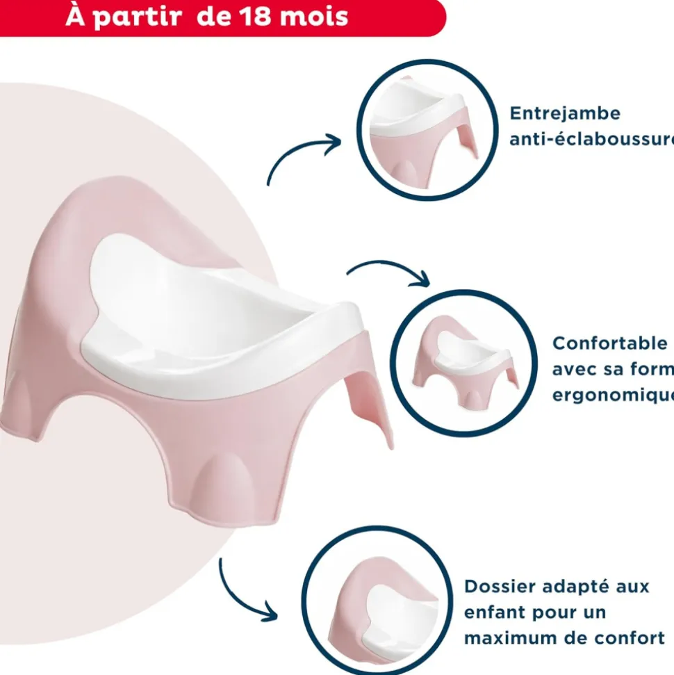 Pot d'apprentissage ideo rose câlin