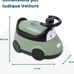 Pot enfant voiture vert sauge