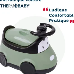 Pot enfant voiture vert sauge
