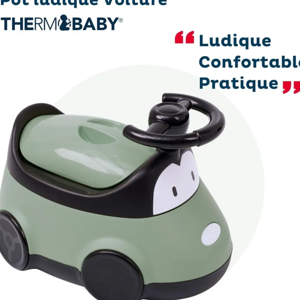Pot enfant voiture vert sauge