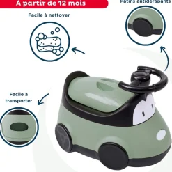 Pot enfant voiture vert sauge