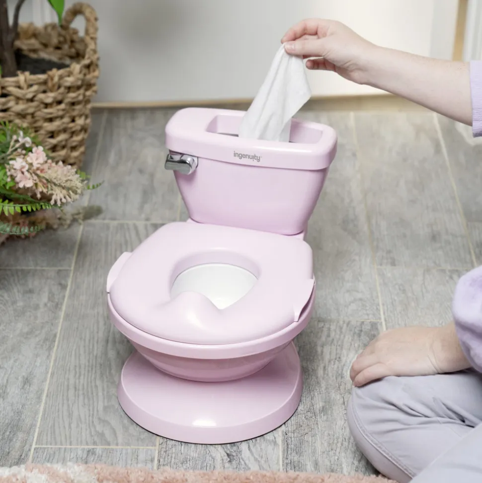 Pot 2-en-1 pour bébé avec réducteur, rose