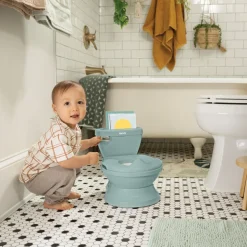 Pot 2-en-1 pour bébé avec réducteur, vert