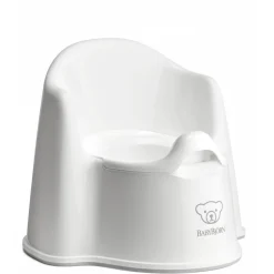 Pot fauteuil blanc et gris