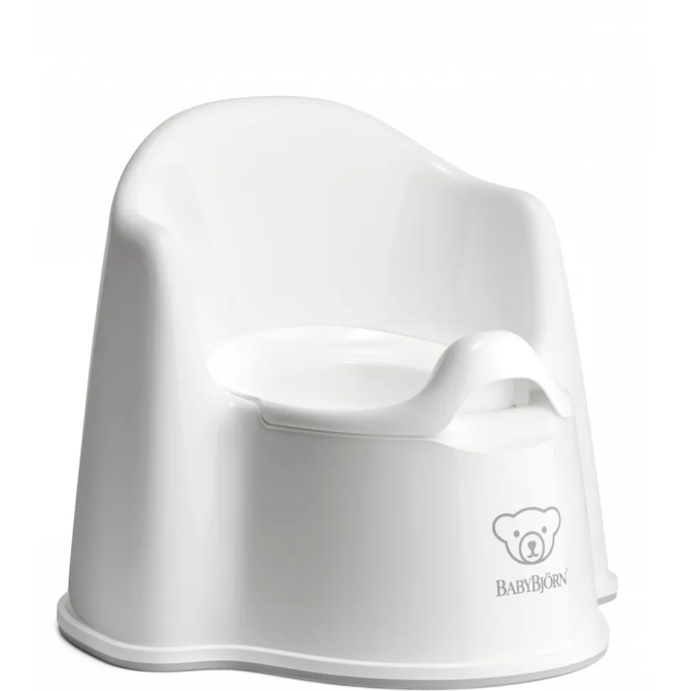 Pot fauteuil blanc et gris