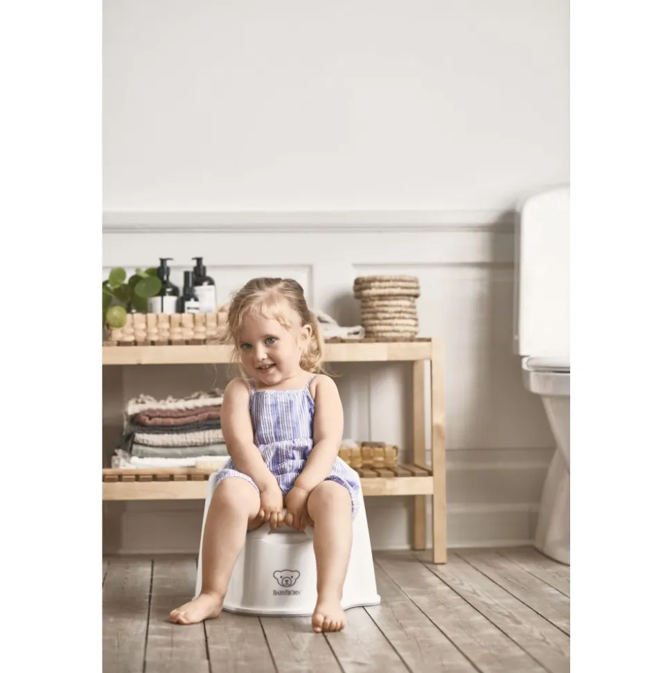 Pot fauteuil blanc et gris