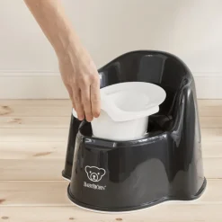 Pot fauteuil noir