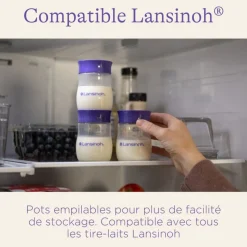 Pots de conservation lait maternel 4x160ml