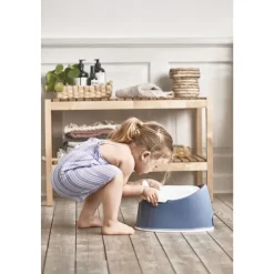 Pot smart bleu profond et blanc