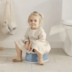 Pot smart bleu profond et blanc
