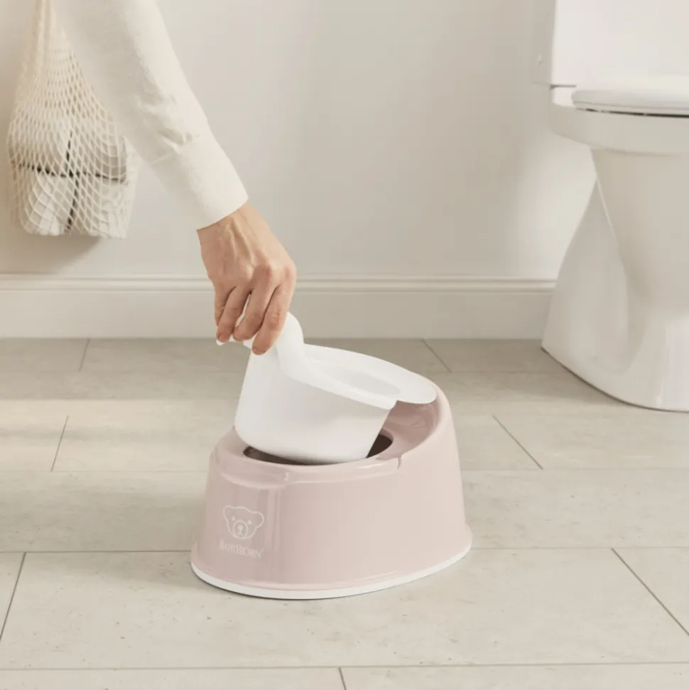 Pot smart rose pastel et blanc