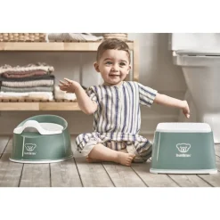 Pot smart vert profond et blanc