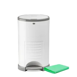 Poubelle à couches blanche 16l + 1 recharge