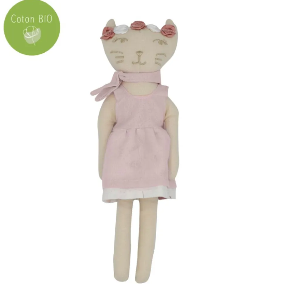 Poupée chat - rose et lili