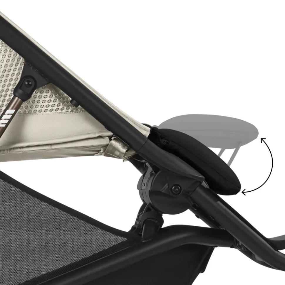Poussette avi spin 3 roues tout-terrain et running fog grey