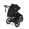 Poussette avi spin 3 roues tout-terrain et running moon black