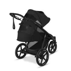 Poussette avi spin 3 roues tout-terrain et running moon black