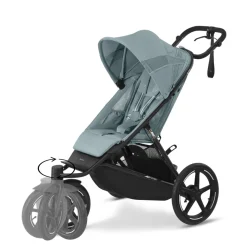 Poussette avi spin 3 roues tout-terrain et running stormy blue