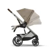 Poussette balios s lux 3 almond beige châssis taupe