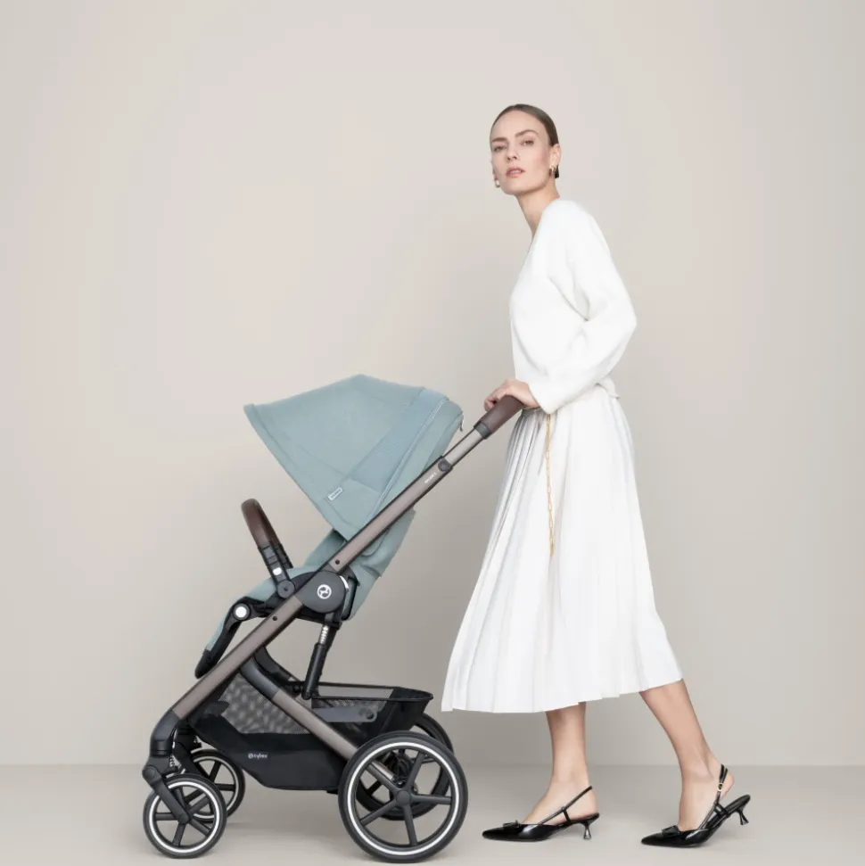 Poussette balios s lux 3 seashell beige châssis taupe