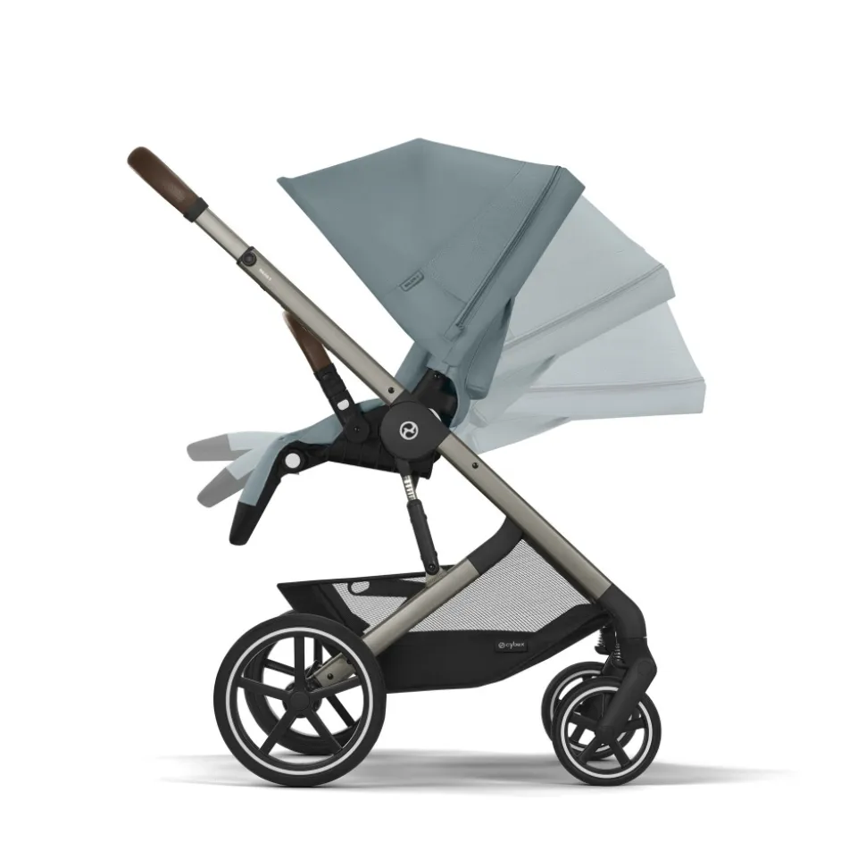 Poussette balios s lux 3 stormy blue châssis taupe