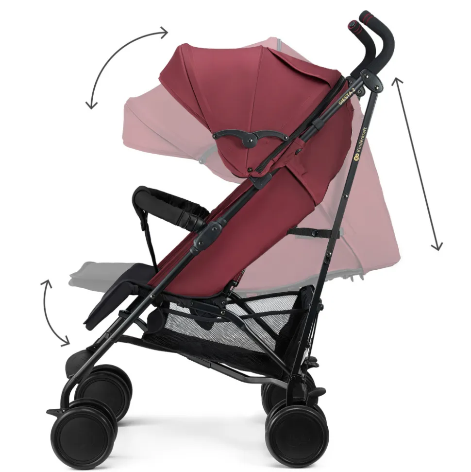 Poussette canne siesta 2 dark ruby