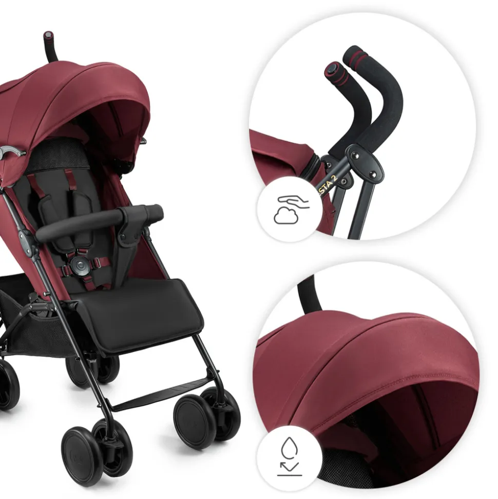 Poussette canne siesta 2 dark ruby