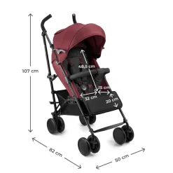 Poussette canne siesta 2 dark ruby