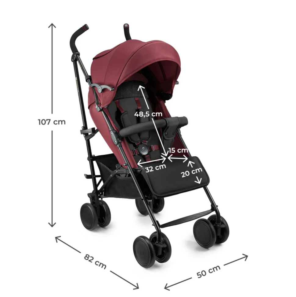 Poussette canne siesta 2 dark ruby
