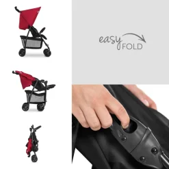 Poussette canne sport red