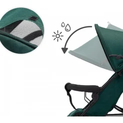 Poussette canne tik vert