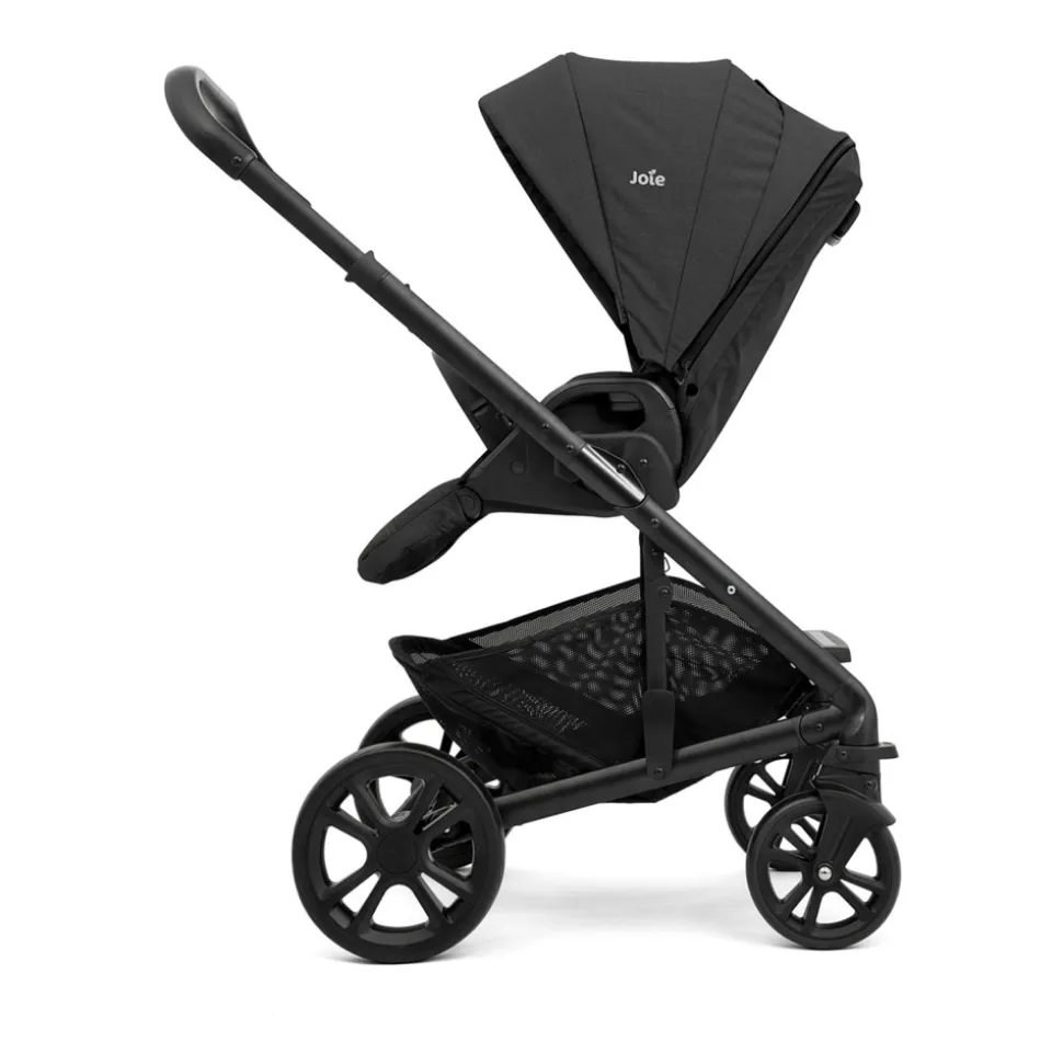 Poussette chrome shale noir