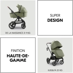 Poussette comfort n care olive