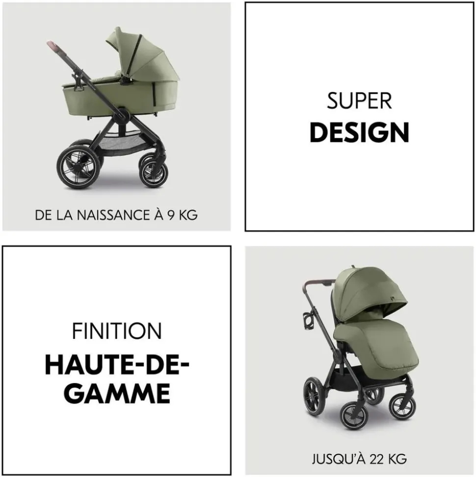 Poussette comfort n care olive