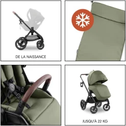 Poussette comfort n care olive