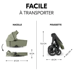 Poussette comfort n care olive