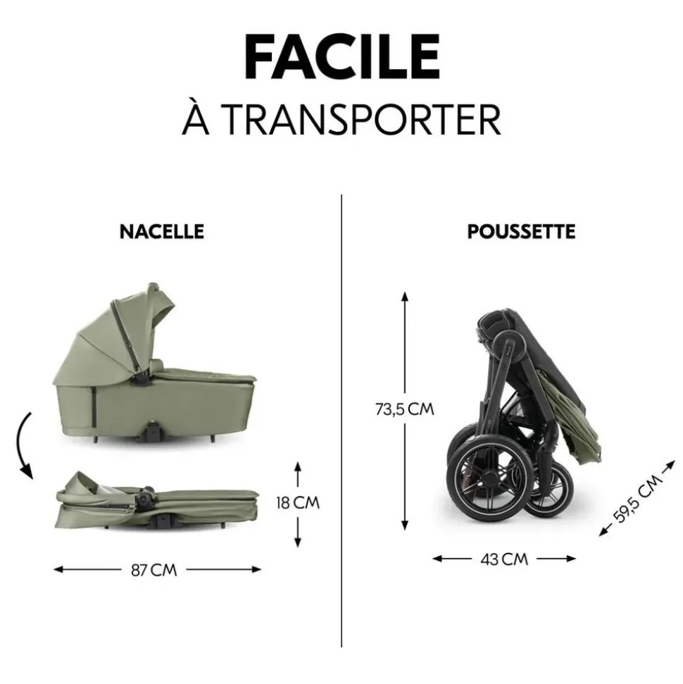 Poussette comfort n care olive