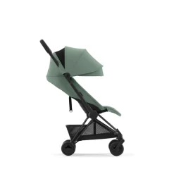 Poussette compacte coya leaf green châssis matt black