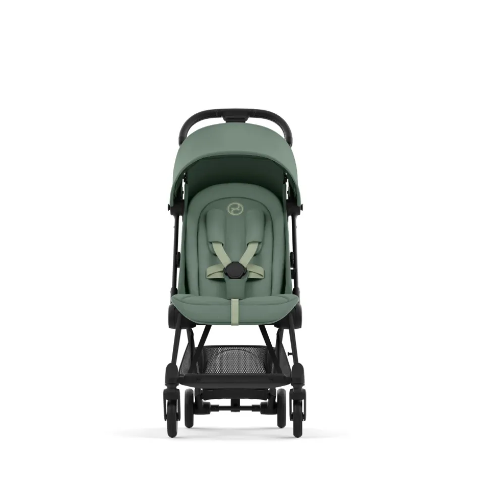 Poussette compacte coya leaf green châssis matt black