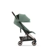 Poussette compacte coya leaf green châssis rosegold