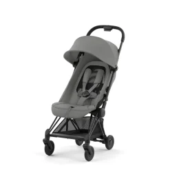 Poussette compacte coya mirage grey châssis matt black